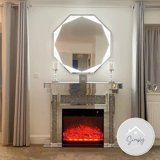 The Diamond Crush Electric Fireplace: Radiant Elegance for Your Home