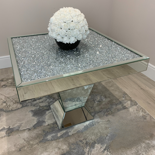 Transform Your Dining Space with the Diamond Crush Square Dining Table