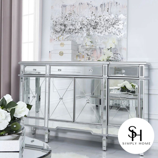 Elevate Your Space with Mirrored Sideboards: A Spotlight on the Diamond Crush Collection