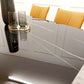 Santoro 1.6M Black Sintered Dining table with Tan Fiorentina Chairs