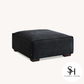 Dakota 4 seater with Chaise in Midnight Boucle
