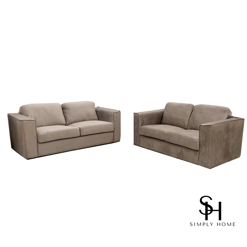 Cyprus 3 & 2 Seater Sofa with fixed back cushion