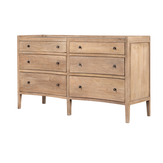 Jacob Chest of 6 Drawers - Natural Wash