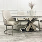 Chelmsford Velvet Dining Chair - Silver Base