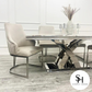 Milan 1.8M Dining Table with Chelmsford Dining Chairs (Multiple Table Top Options)