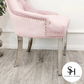Pink Leonardo Velvet Dining Chairs