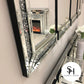 Large Diamond Crush 4 Panel Wall Mirror