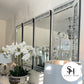 Large Diamond Crush 4 Panel Wall Mirror