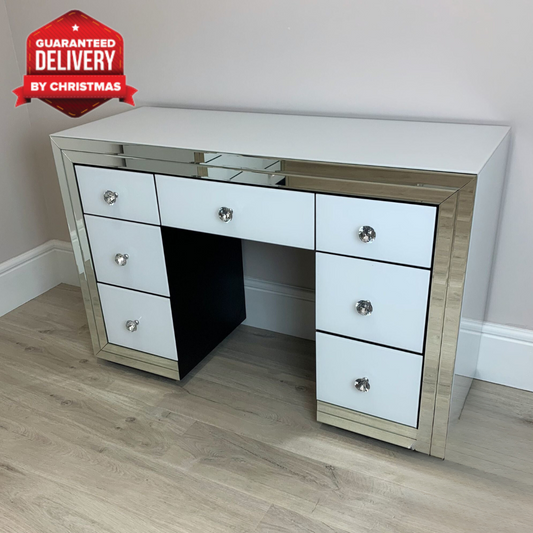 Classic White Mirrored Dressing Table