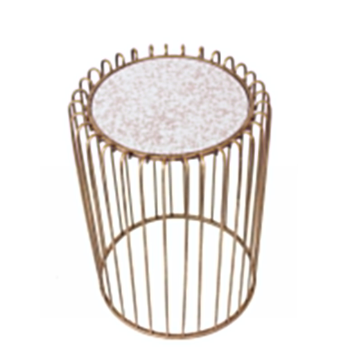 Brass Cage Side Table