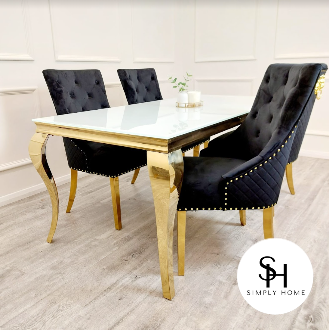 The Gold Riviera Dining Set
