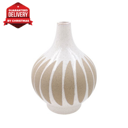 White & Beige Parasol Vase