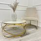 Chelmsford Velvet Dining Chair - Gold Base