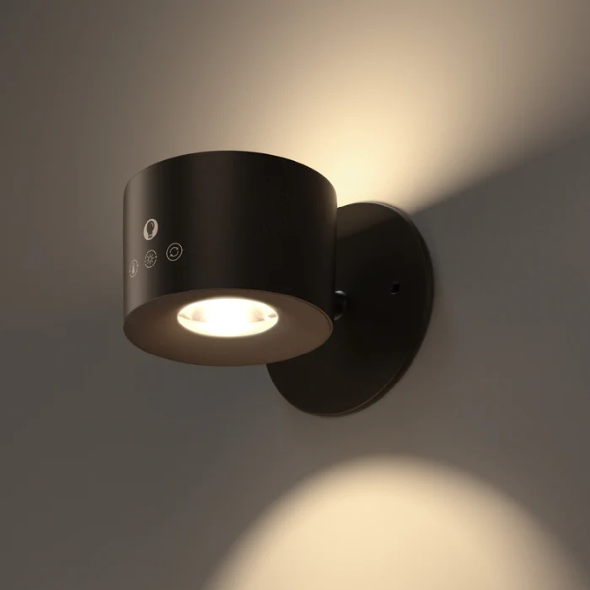 Wireless Rechargeable Spot Light Wall Sconces - Black