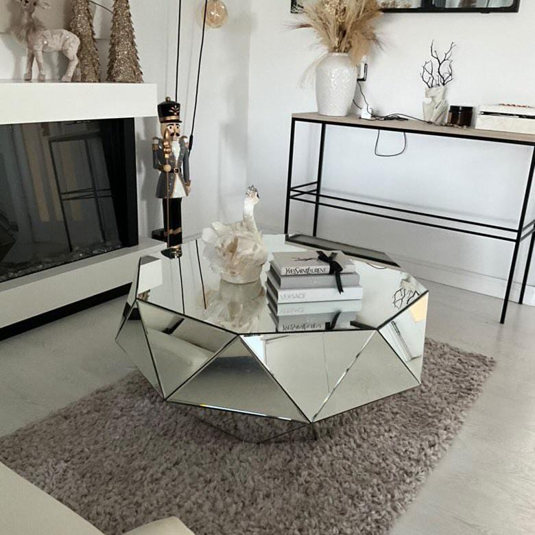 Classic Mirror Octagonal Coffee Table