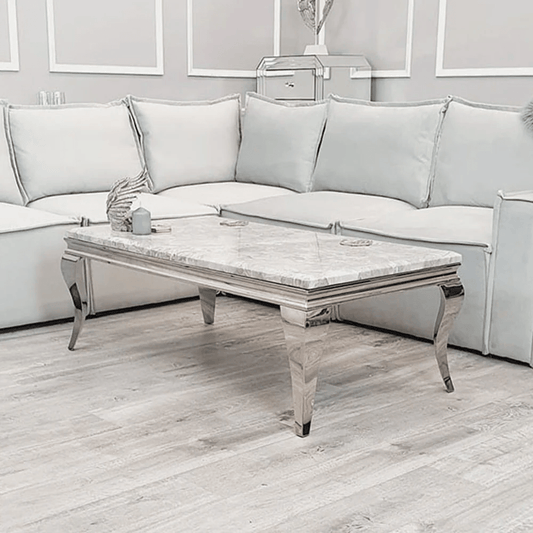 Riviera Grey Marble Coffee Table