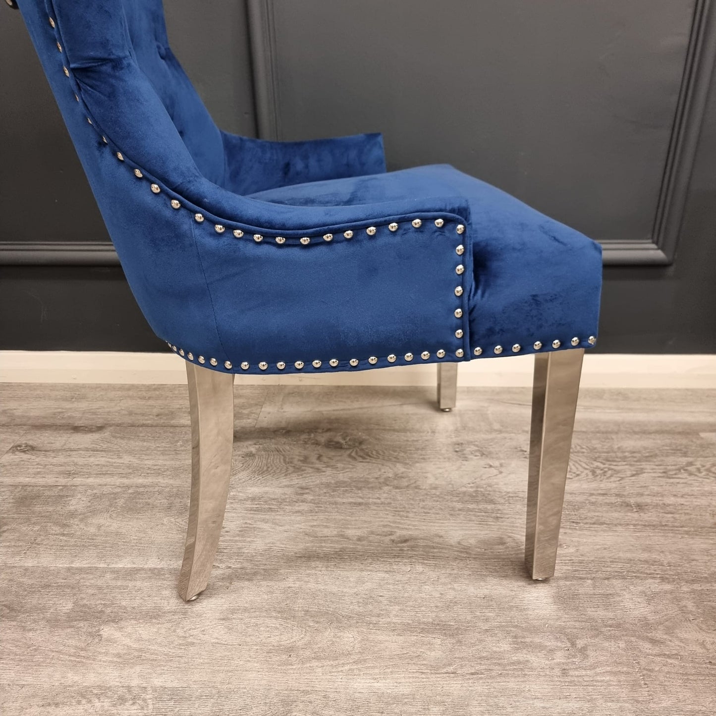 Blue Promo Megan Velvet Dining Chairs