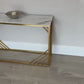 Angelo White Marble Console Table